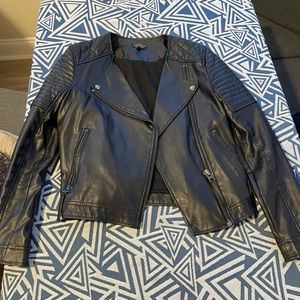 Topshop Leather Coat